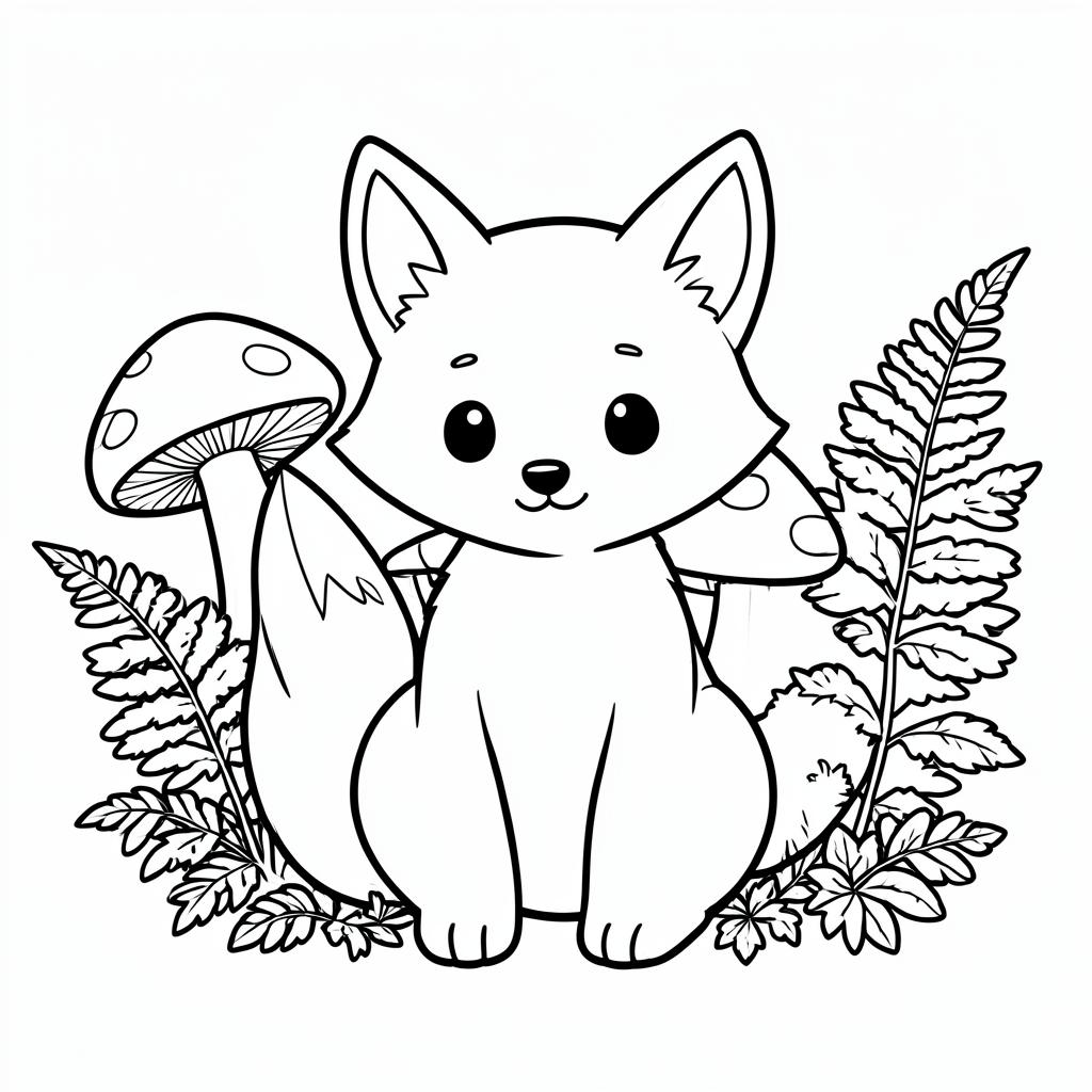 Forest Fox coloring page